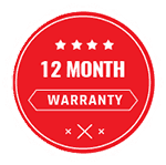 12 Month Warantee Red