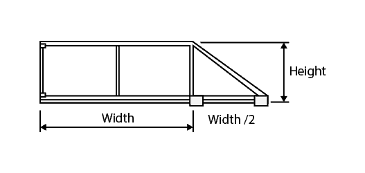 Single Panel Cantilevered Diagram