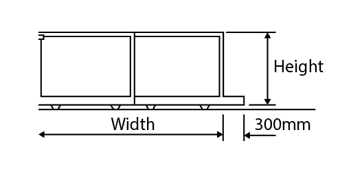 Two Panel Bi Parting Diagram